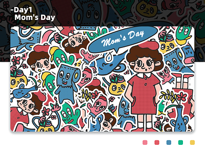 Mom's Day branding icon illustration minimal ui vector web 向量 图标 插图