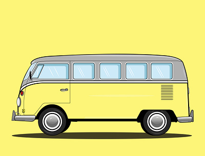 VW Van illustration vector