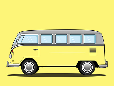 VW Van illustration vector
