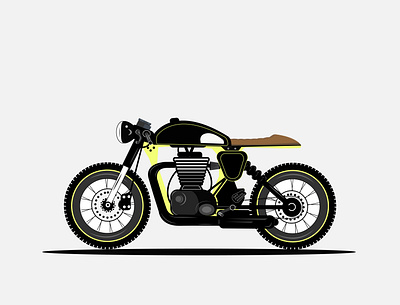 Cafe Racer illustration vector