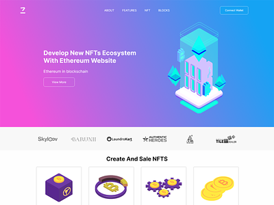 NFT Website blockchain branding codezeros design ethereum website graphic design nft nft artist nft creator nftart nfts shot ui ux vector