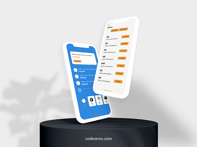 Financial App Design app design app development app development company app ui blockchain branding codezeros crypto exchange cryptocurrency agency finance finance app finance business ui ux ui ux design