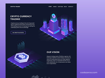 Codezeros - cryptocurrencies trade-platform