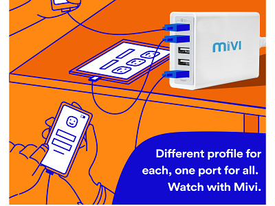 MIVI Ports brand identity branding branding design design designer digitaladve flat illustration socialposts