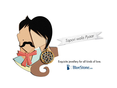 Bluestone - Exquisite jewellery for all kinds of love brand identity branding branding design jewellery online papercutting