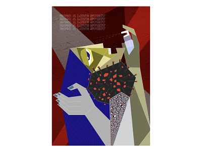 This year's love cubism design digital illustration digitaladve digitalposters flat illustration spaces