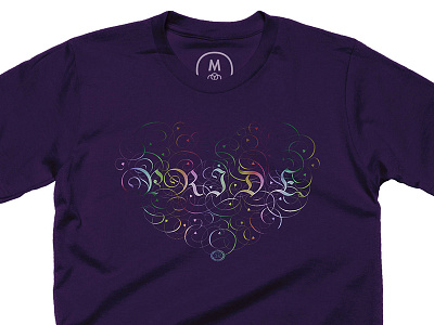PRIDE • T-Shirt lettering lgbt rainbow typography