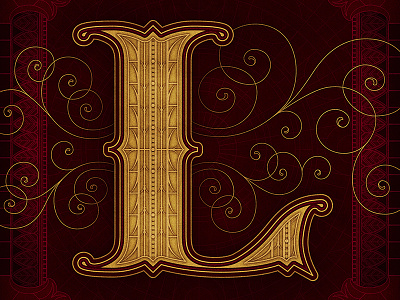 The Type Fight: Letter “L” artdeco autumninnewyork design lettering tuscan typefight typography