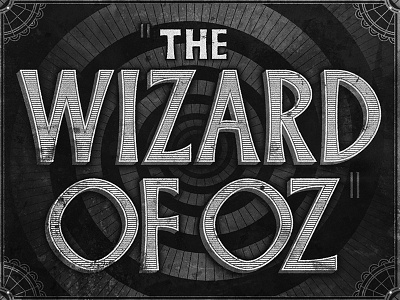 The Wizard of Oz • Movie Title • 1939 1939 artdeco classichollywood deco design filmtitles graphicdesign judygarland lettering oldhollywood typography wizardofoz