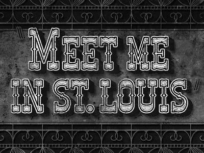 Meet Me in St. Louis • Movie Title • 1944 judygarland lettering mgm movietitles typography