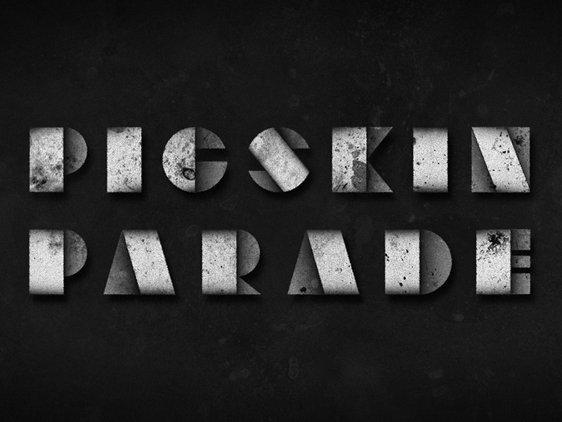 Pigskin Parade • 1936 • Movie Title Type lettering movietitle artdeco deco type