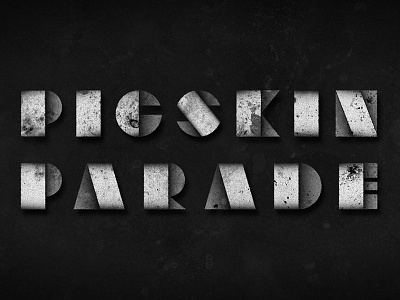 Pigskin Parade • 1936 • Movie Title Type artdeco deco lettering movietitle type