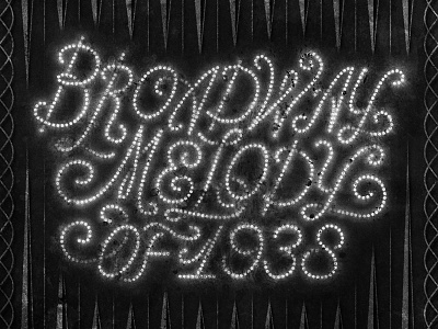Broadway Melody of 1938 lettering movietitle script type typography