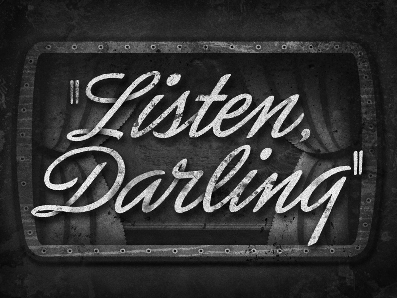Listen Darling • 1938 • Movie Title lettering typography judygarland