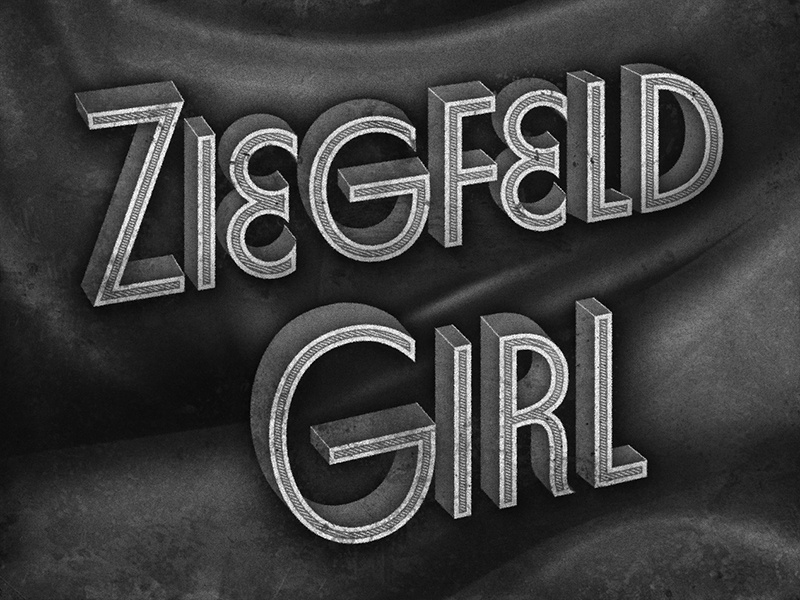 Ziegfeld Girl • 1941 • Film Title retro film movietitle lettering typography judygarland