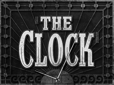 The Clock • 1945 • Movie Title deco judygarland lettering movietitles typography