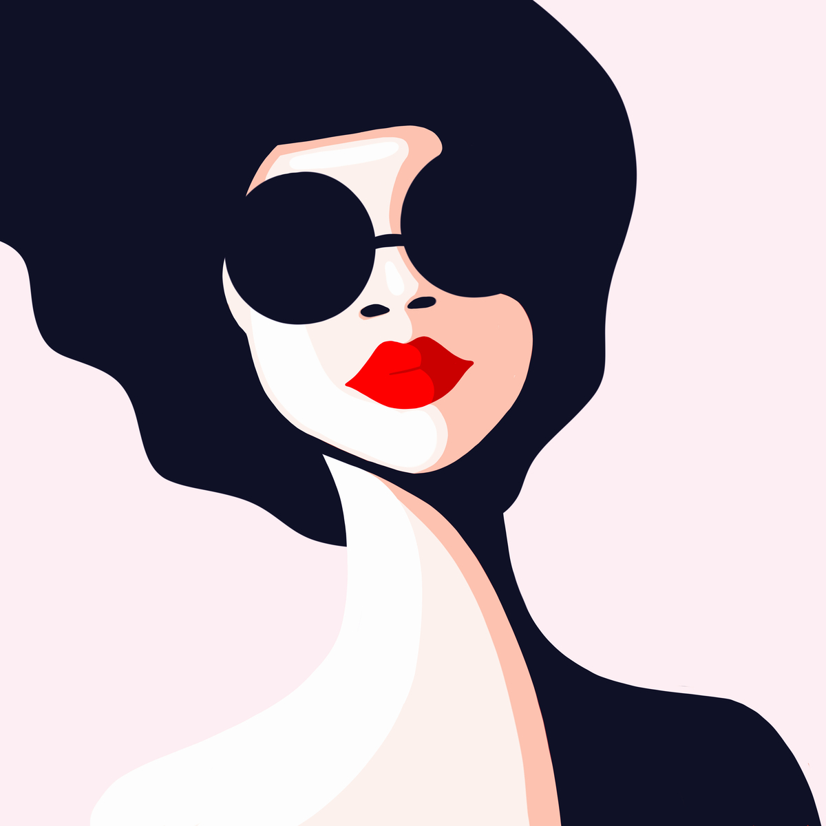 pinck woman by paola orione on Dribbble