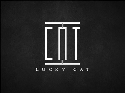 Lucky Cat Logo Design branding clothing fashion identity letter logo logotype store type typography