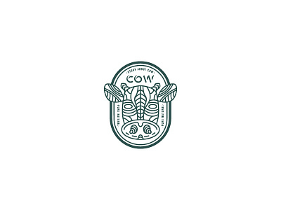 Cow Logo animal cattle cow illustration logo