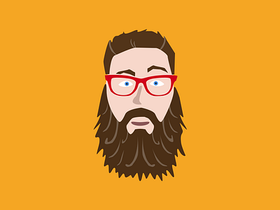 Me and my beard beard glasses illustration logo south park
