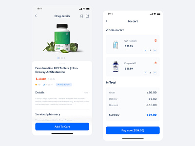 UI/UX for Pharmacy App app appdesign application branding design drug store healthcare interface medicin online pharmacy pharmacy pills tablets ui uiux user experience ux