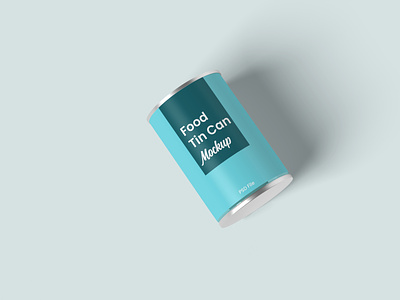 Food Tin Can Mockup box can design food mockup object psd template vegetable
