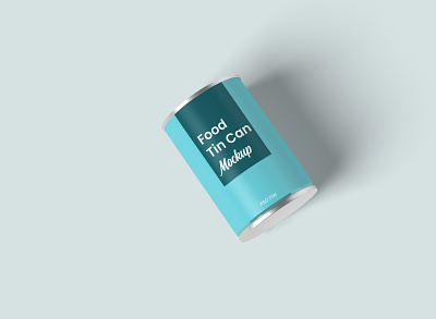 Food Tin Can Mockup box can design food mockup object psd template vegetable