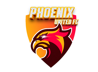 Pheonix United FC design illustration logo