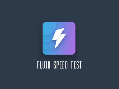 Fluid speed test android app app design icon logo ui