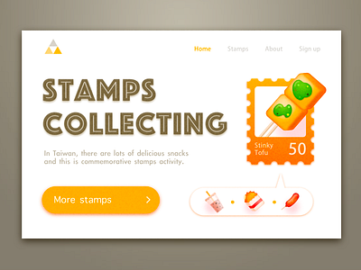 Stamps Collecting design illustration ui web