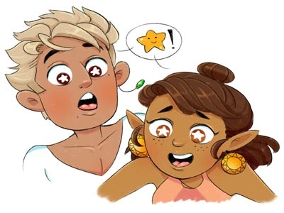 Lou And Areli childrens illustration emoji illustration paint tool sai