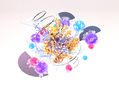 X-Particles Play abstract c4d c4dart cinema4d experiment illustration play x particles