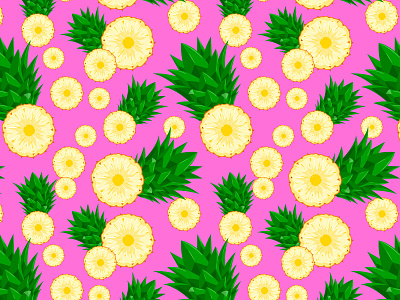 Pineapple Pattern 4 fruit fruit pattern pineapple pineapple illustration purple