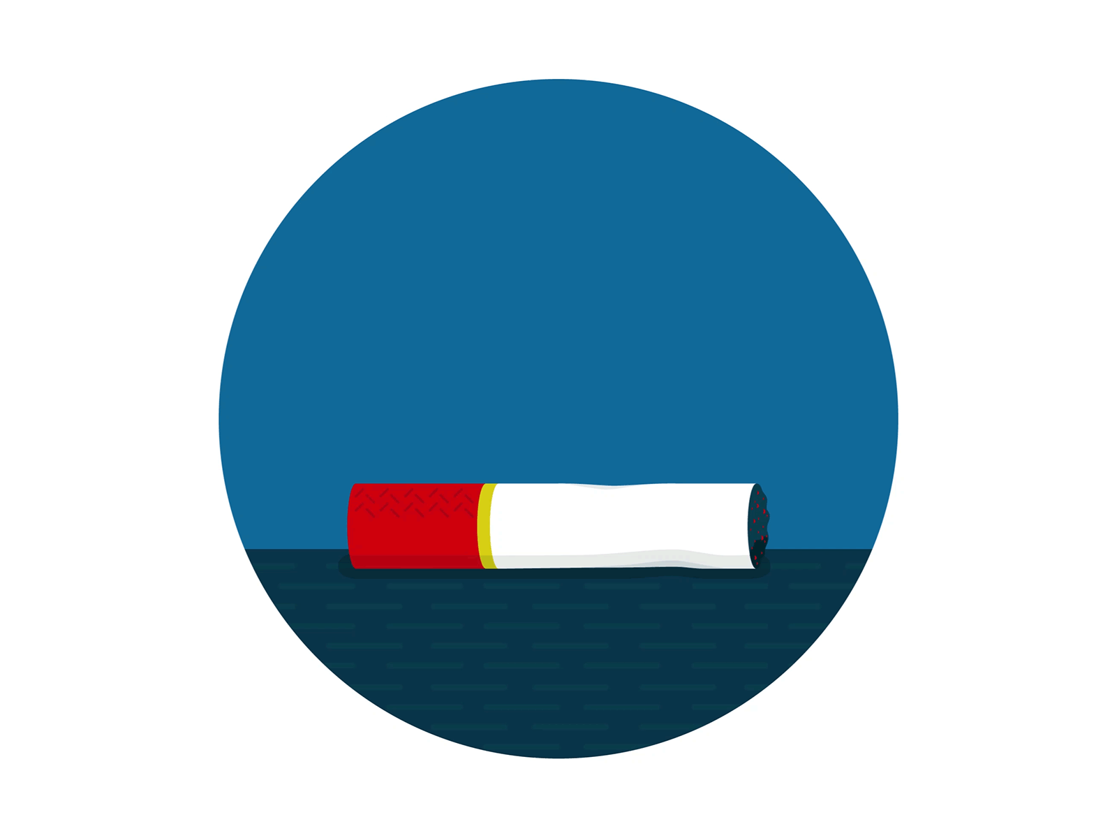 Cigarette (teaser 2) adobe aftereffects animation cigarette color creativity design gif illustration illustrator inspiration minimalistic photoshop red smoke stylish vector