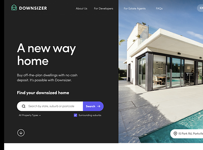 Landing Page - Find home design ui ux