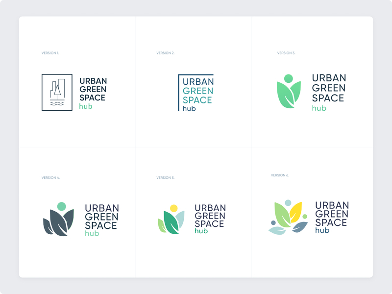 Urban Green Space Hub Logo Exploration brand design brand identity branding illustration landscape logo logotype