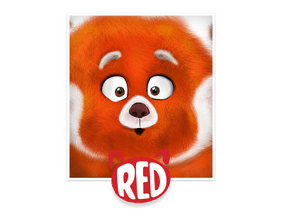 Red design disney drawing ipad orange passion pen procreate red red panda