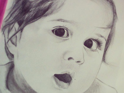 Infant blackwhite drawing friend gift infant