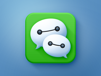 Wechat icon baymax bubble chat icon wechat