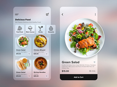 Food Delivery App branding clean creative delivery app food app mobile ui mockup on demand app typography ui user experience user interface design ux ux design