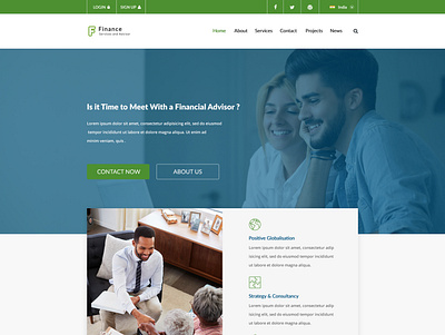 Finance advisor advice adviser clean creative design finance finance business graphic design landing page mockup money ui web website website design