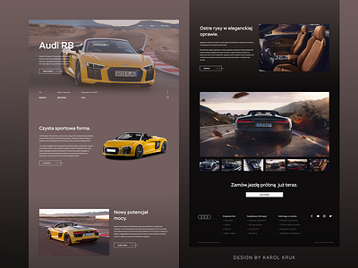 Audi R8 V10 - Shot For Practice #1 audi car cars gradient web web design webdesign website