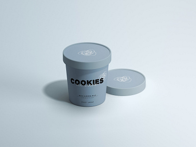 Cookies ice cream branding design graphicdesign icecream labeldesign packagedesign packaging