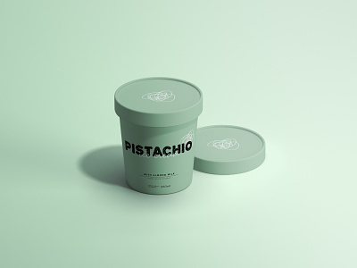 Pistachio ice cream branding design graphicdesign icecream labeldesign packagedesign packaging