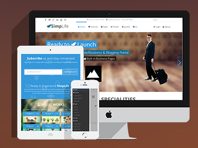 Simplife - Joomla! Template joomla template theme webdesign
