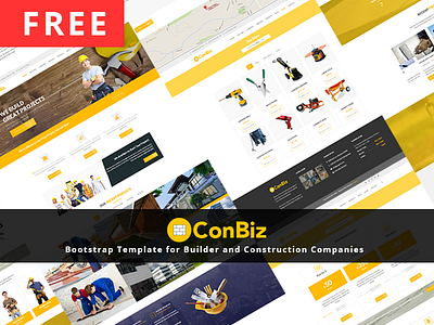 Free Bootstrap Construction Business Template