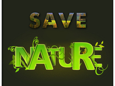 SaveNature branding design illustration logodesign typography