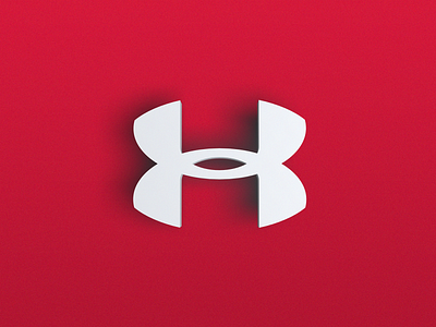 Under Armour 3D Logo 3d 3d art 3dlogo 3dvisualization branding design minimal ui