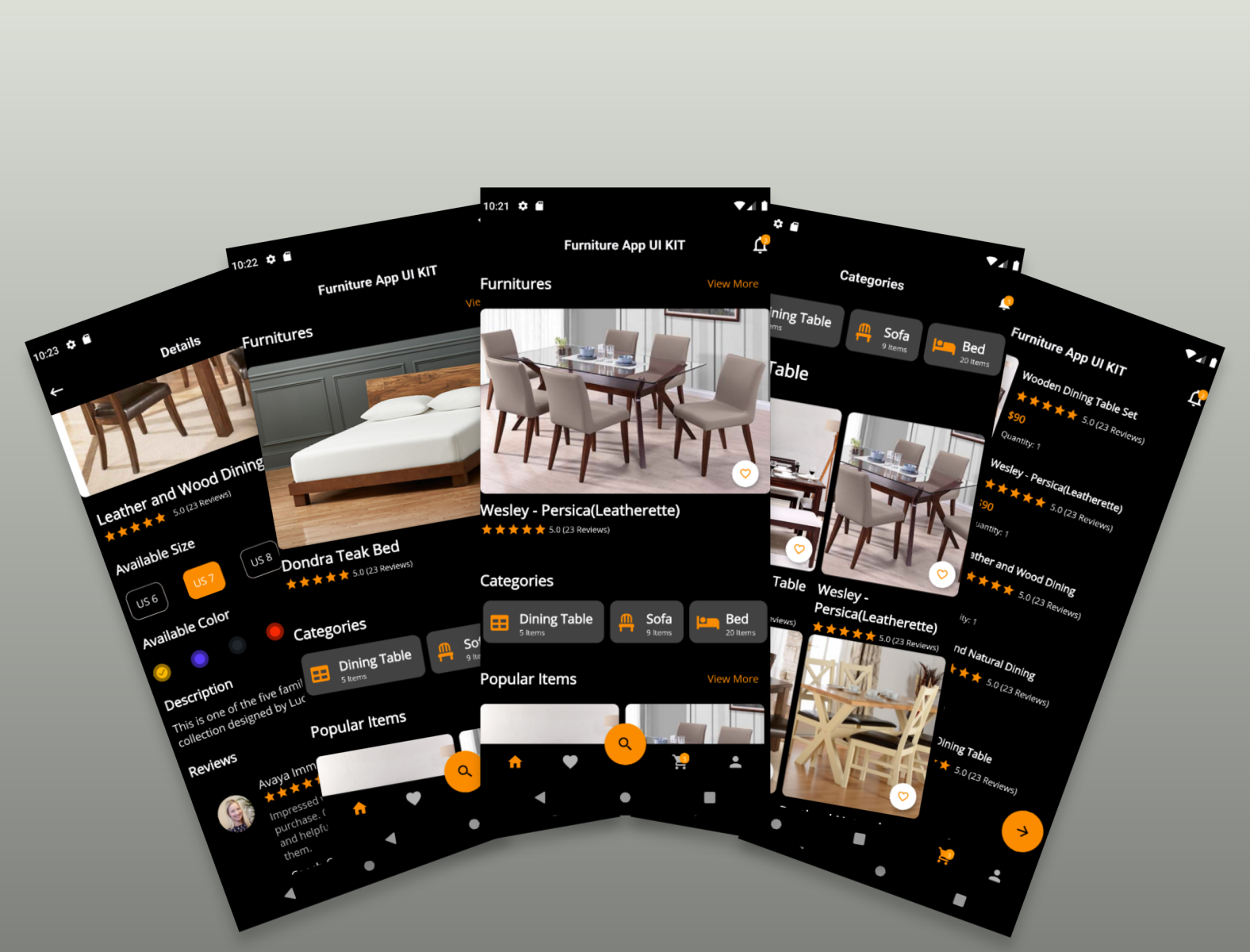 Flutter Furniture App UI Template