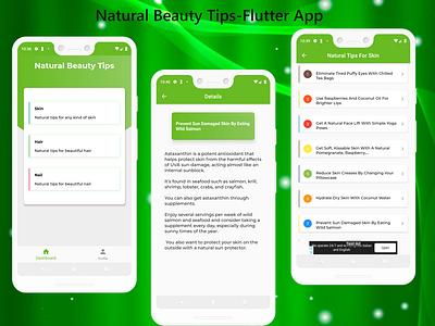 Natural Beauty Tips-Flutter App